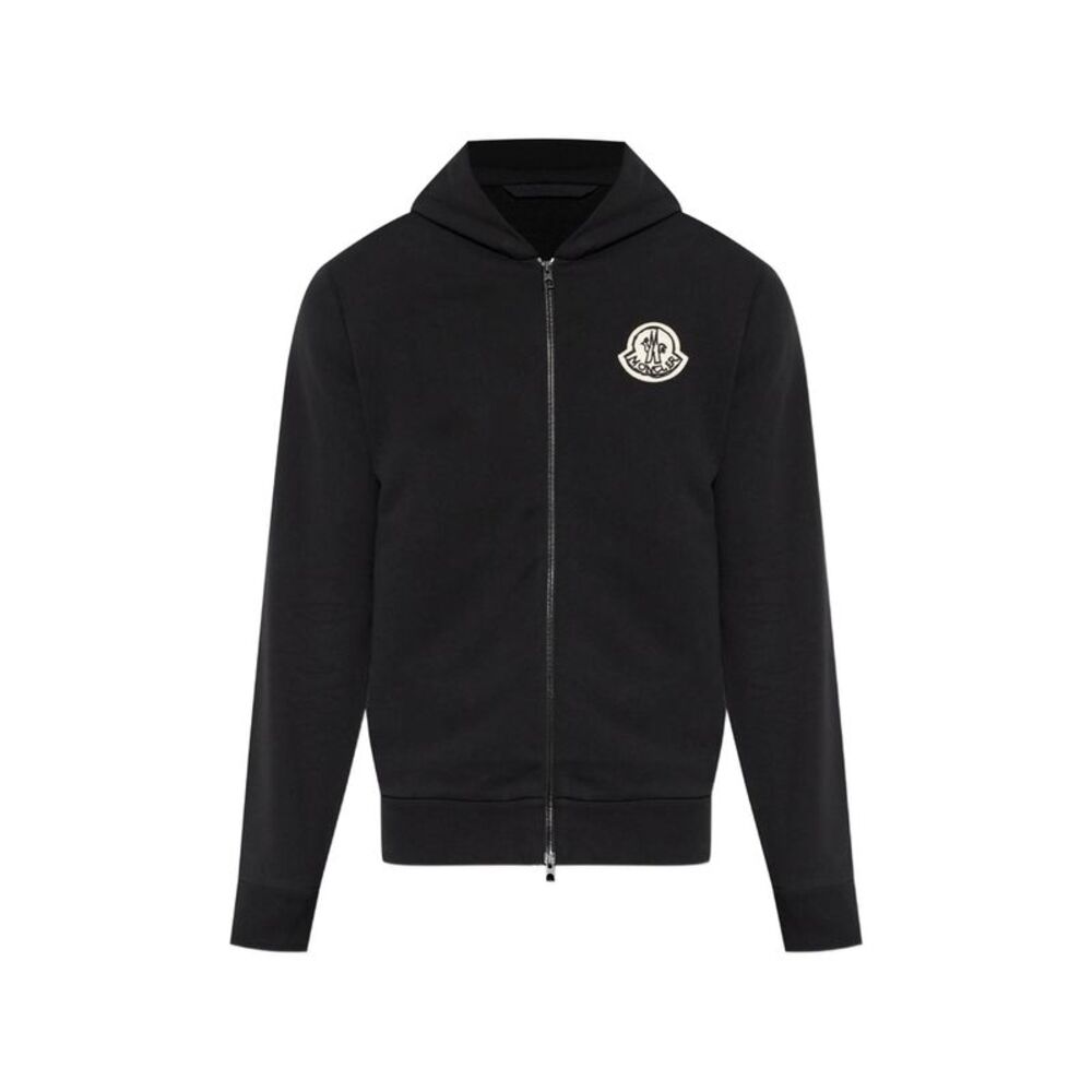 Moncler Black Sweaters & Knitwear - Hoodies Men